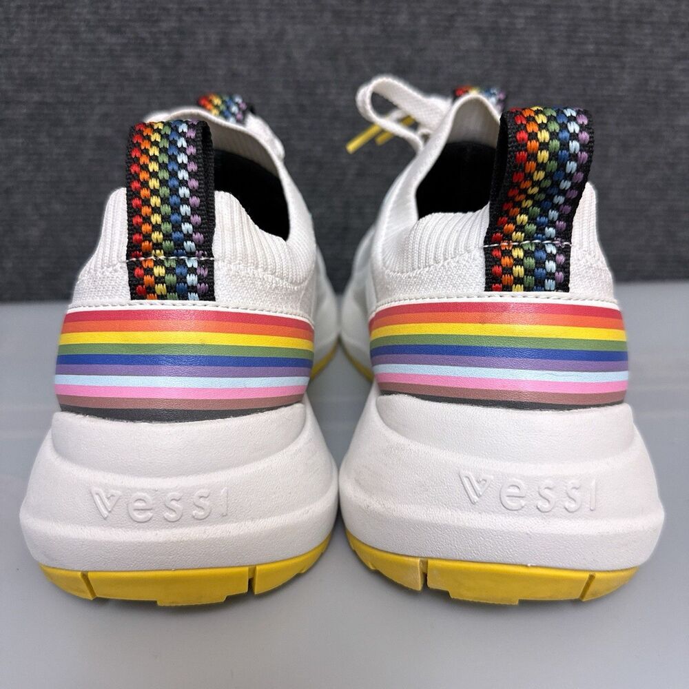 Vessi Stormburst Lowtop Womens Size 8 Waterproof Shoes Sneaker Pride 2024 - Picture 3 of 9